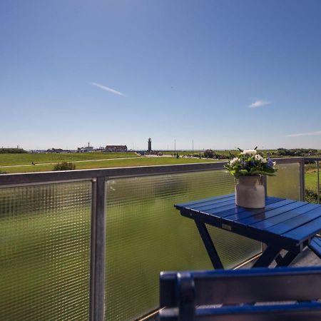 Deichknutt Himmel - Mit Hafen Und Meerblick Juist Exterior foto